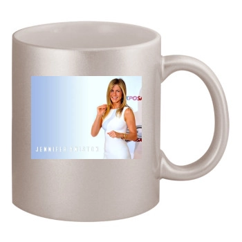 Jennifer Aniston 11oz Metallic Silver Mug