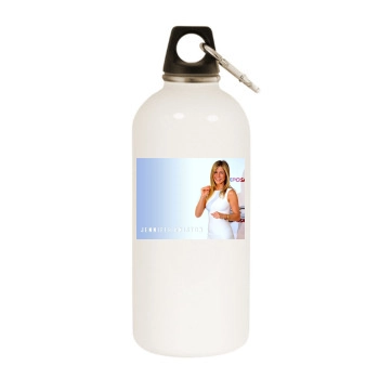 Jennifer Aniston White Water Bottle With Carabiner