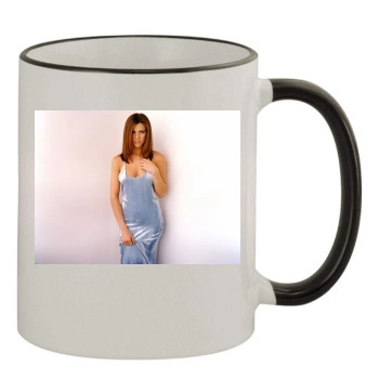 Jennifer Aniston 11oz Colored Rim & Handle Mug