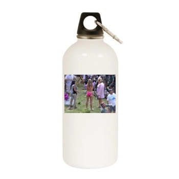 Jennifer Aniston White Water Bottle With Carabiner