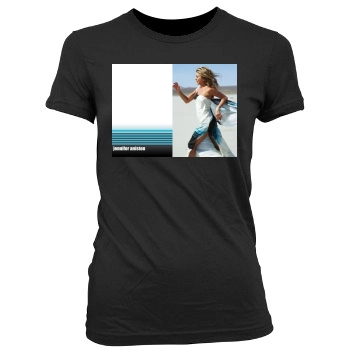 Jennifer Aniston Women's Junior Cut Crewneck T-Shirt