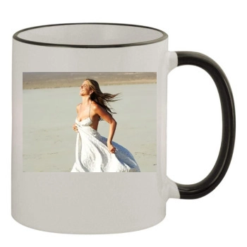 Jennifer Aniston 11oz Colored Rim & Handle Mug