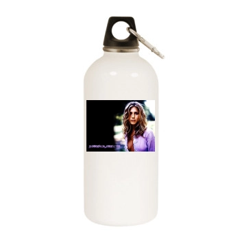 Jennifer Aniston White Water Bottle With Carabiner