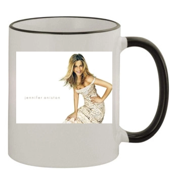 Jennifer Aniston 11oz Colored Rim & Handle Mug