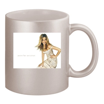 Jennifer Aniston 11oz Metallic Silver Mug