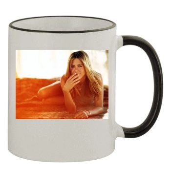 Jennifer Aniston 11oz Colored Rim & Handle Mug