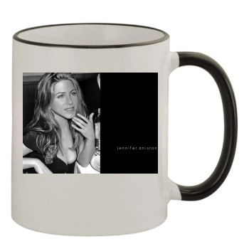 Jennifer Aniston 11oz Colored Rim & Handle Mug