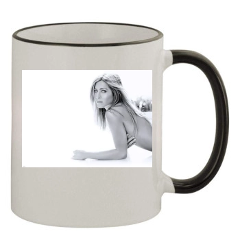 Jennifer Aniston 11oz Colored Rim & Handle Mug