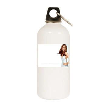 Jennifer Aniston White Water Bottle With Carabiner