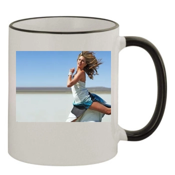 Jennifer Aniston 11oz Colored Rim & Handle Mug