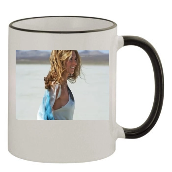 Jennifer Aniston 11oz Colored Rim & Handle Mug