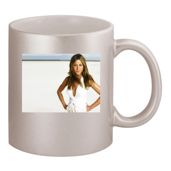 Jennifer Aniston 11oz Metallic Silver Mug