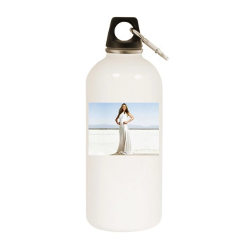 Jennifer Aniston White Water Bottle With Carabiner