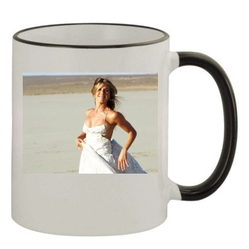 Jennifer Aniston 11oz Colored Rim & Handle Mug