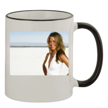 Jennifer Aniston 11oz Colored Rim & Handle Mug