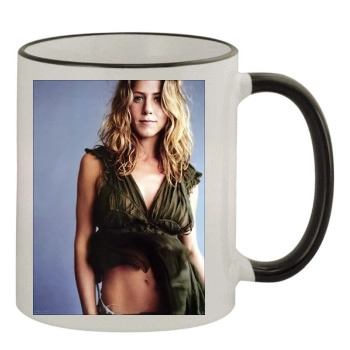 Jennifer Aniston 11oz Colored Rim & Handle Mug