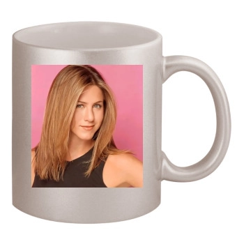 Jennifer Aniston 11oz Metallic Silver Mug