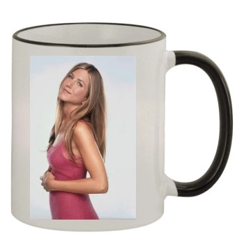 Jennifer Aniston 11oz Colored Rim & Handle Mug