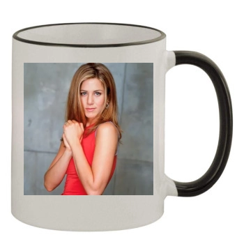 Jennifer Aniston 11oz Colored Rim & Handle Mug