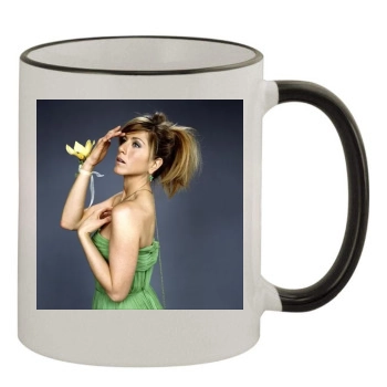 Jennifer Aniston 11oz Colored Rim & Handle Mug