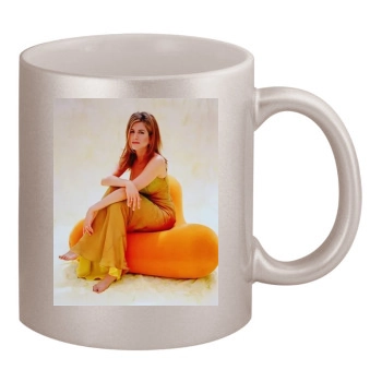 Jennifer Aniston 11oz Metallic Silver Mug