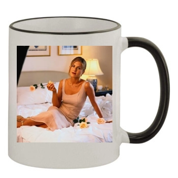 Jennifer Aniston 11oz Colored Rim & Handle Mug