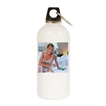 Jennifer Aniston White Water Bottle With Carabiner