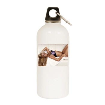 Jennifer Ellison White Water Bottle With Carabiner