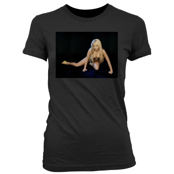 Jennifer Ellison Women's Junior Cut Crewneck T-Shirt