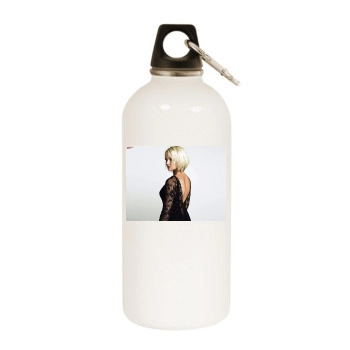 Jennifer Ellison White Water Bottle With Carabiner