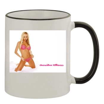 Jennifer Ellison 11oz Colored Rim & Handle Mug