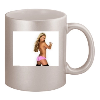 Jennifer Ellison 11oz Metallic Silver Mug