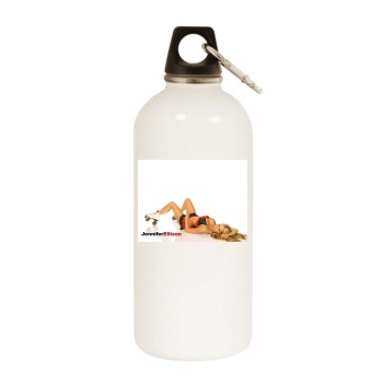 Jennifer Ellison White Water Bottle With Carabiner