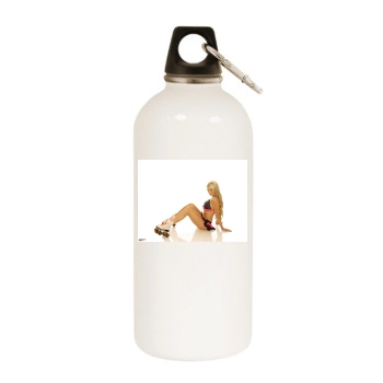 Jennifer Ellison White Water Bottle With Carabiner