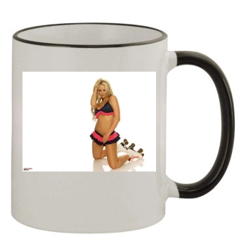 Jennifer Ellison 11oz Colored Rim & Handle Mug