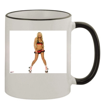 Jennifer Ellison 11oz Colored Rim & Handle Mug