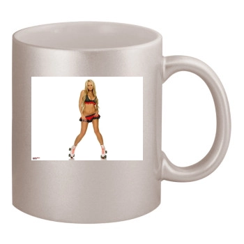 Jennifer Ellison 11oz Metallic Silver Mug