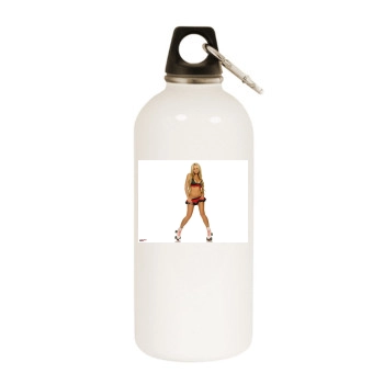 Jennifer Ellison White Water Bottle With Carabiner