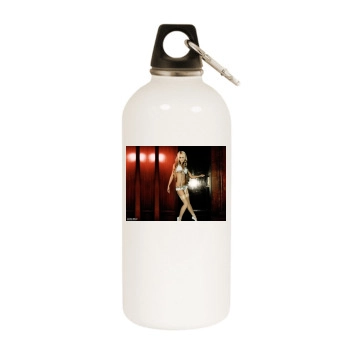 Jennifer Ellison White Water Bottle With Carabiner