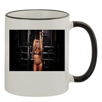 Jennifer Ellison 11oz Colored Rim & Handle Mug