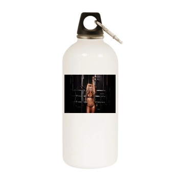 Jennifer Ellison White Water Bottle With Carabiner