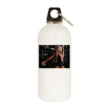 Jennifer Ellison White Water Bottle With Carabiner