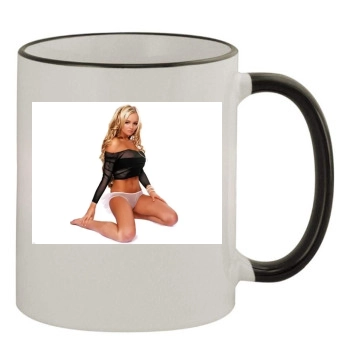 Jennifer Ellison 11oz Colored Rim & Handle Mug