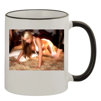 Jennifer Ellison 11oz Colored Rim & Handle Mug