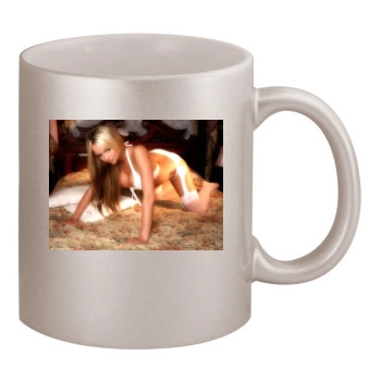 Jennifer Ellison 11oz Metallic Silver Mug