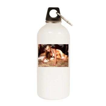 Jennifer Ellison White Water Bottle With Carabiner