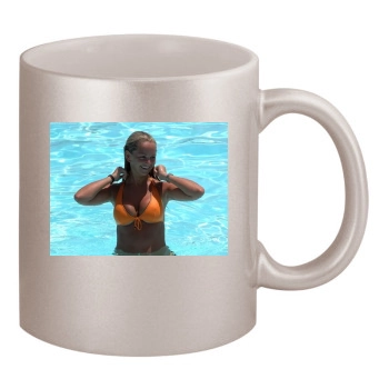 Jennifer Ellison 11oz Metallic Silver Mug