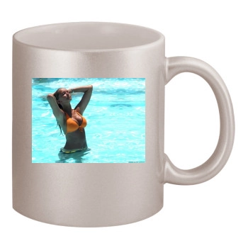 Jennifer Ellison 11oz Metallic Silver Mug