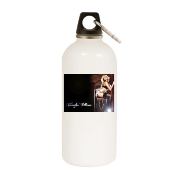 Jennifer Ellison White Water Bottle With Carabiner