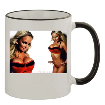 Jennifer Ellison 11oz Colored Rim & Handle Mug